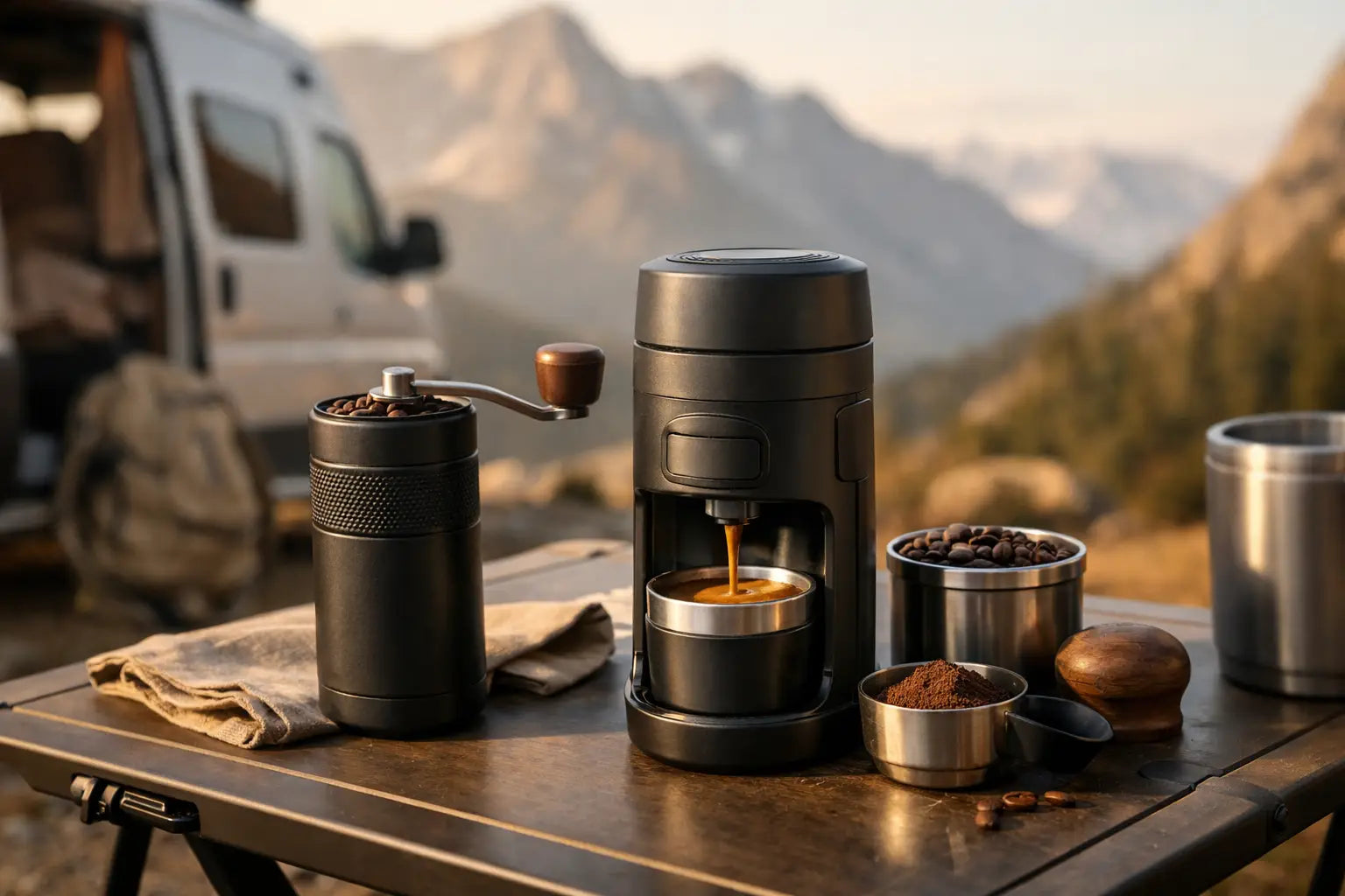 Portable Espresso Machine With Grinder
