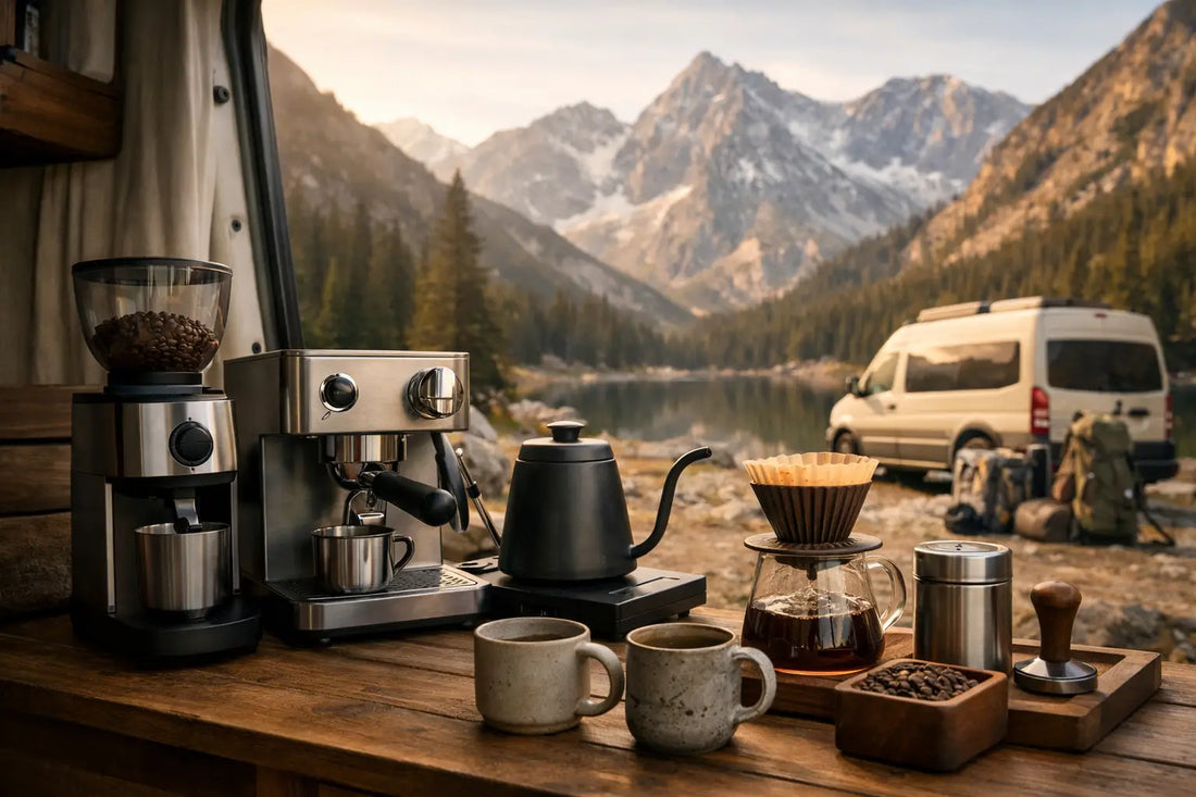Vanlife Coffee Station Setup Example That Works