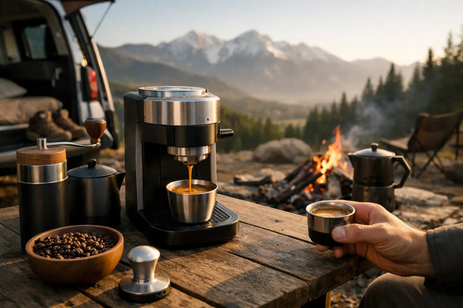 How to Make Espresso While Camping Right